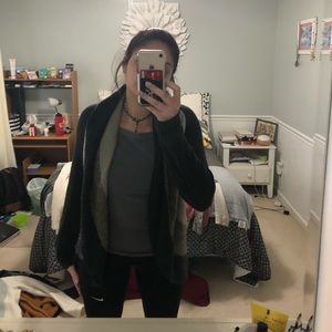 brown and green dress barn cardigan